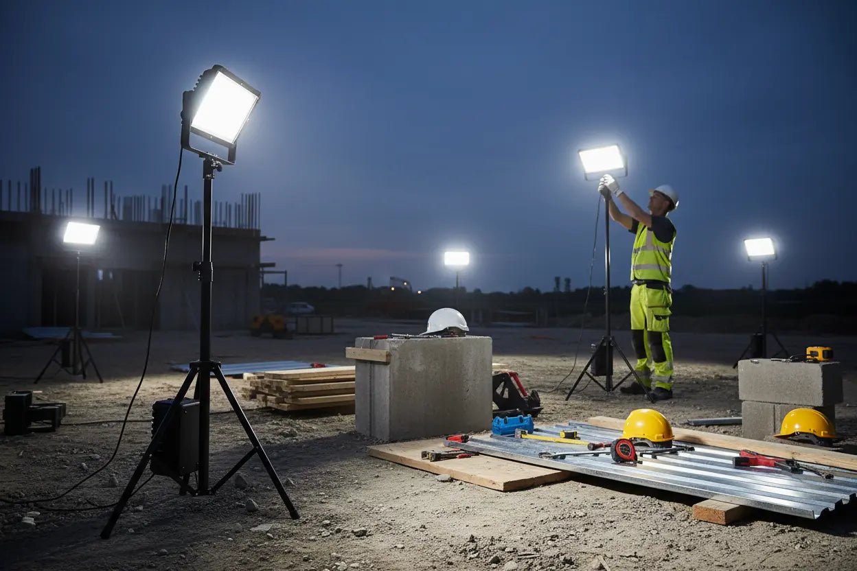 De Beste Draadloze LED Bouwlampen voor Efficiënt Werken - Top-Tools.nl