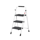 AVOID Huishoudtrap – Keukentrap Opstapkrukje – Inklapbare Trapladder – Wit – Veilig & Stabiel Avoid