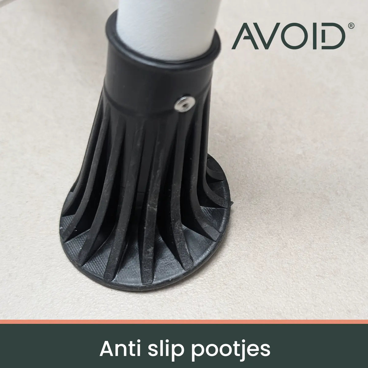 AVOID Huishoudtrap – Keukentrap Opstapkrukje – Inklapbare Trapladder – Wit – Veilig & Stabiel Avoid