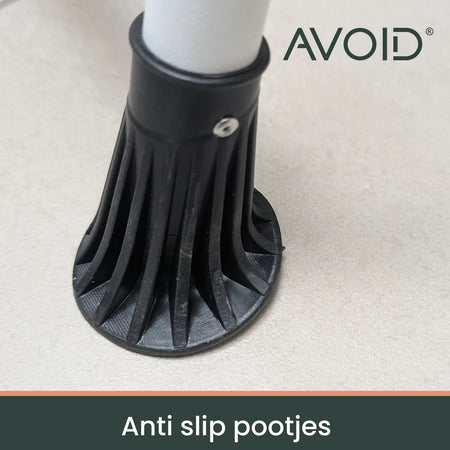 AVOID Huishoudtrap – Keukentrap Opstapkrukje – Inklapbare Trapladder – Wit – Veilig & Stabiel Avoid