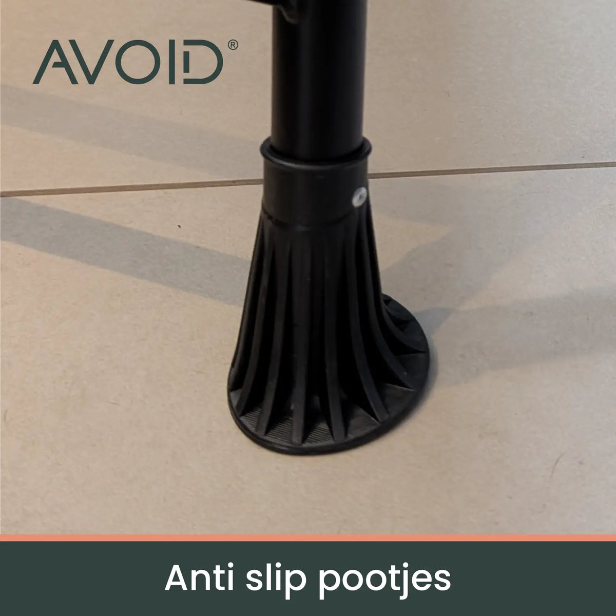 AVOID Huishoudtrap – Keukentrap Opstapkrukje – Inklapbare Trapladder – Zwart – Veilig & Stabiel Avoid