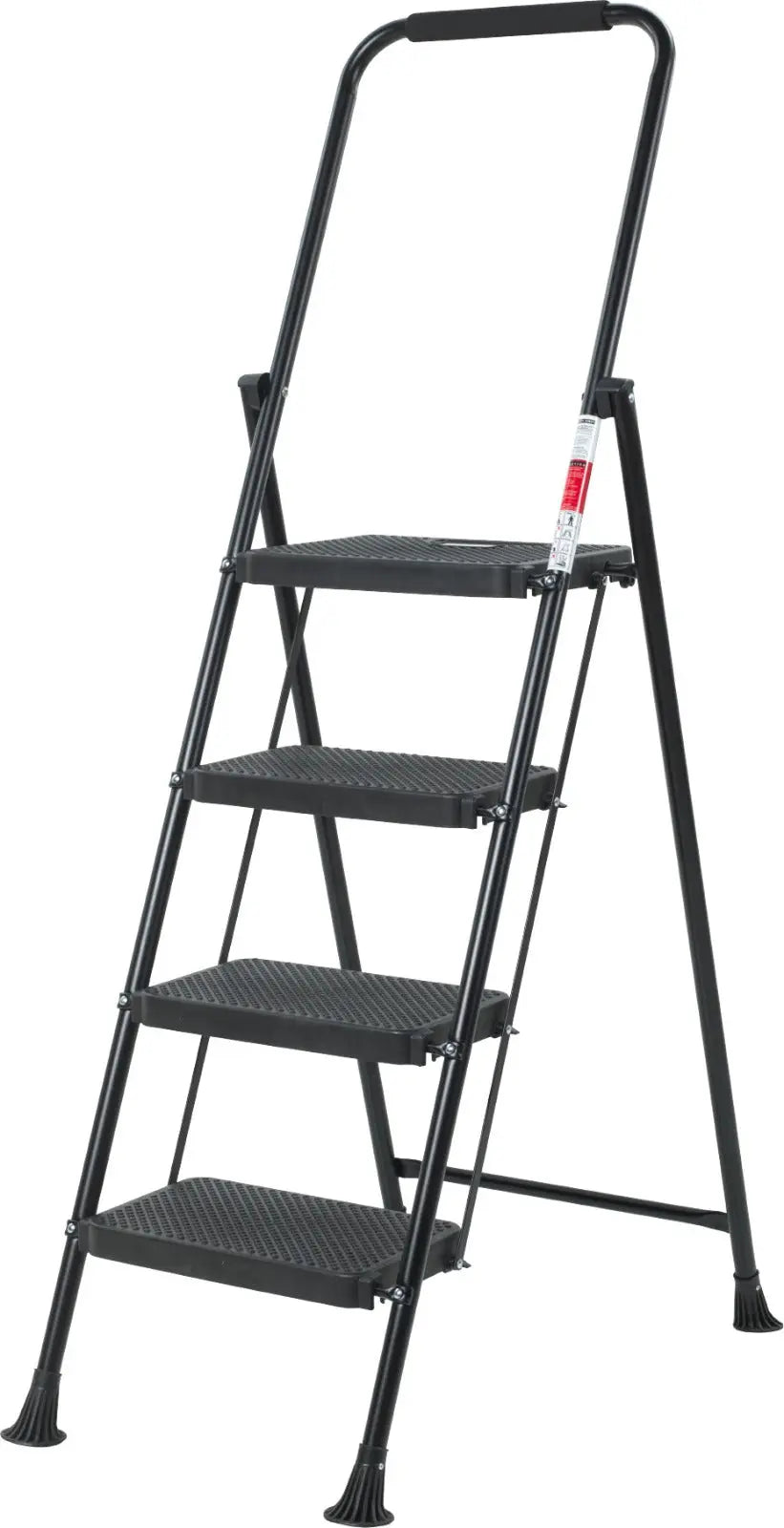 AVOID Huishoudtrap – Keukentrap Opstapkrukje – Inklapbare Trapladder – Zwart – Veilig & Stabiel Avoid