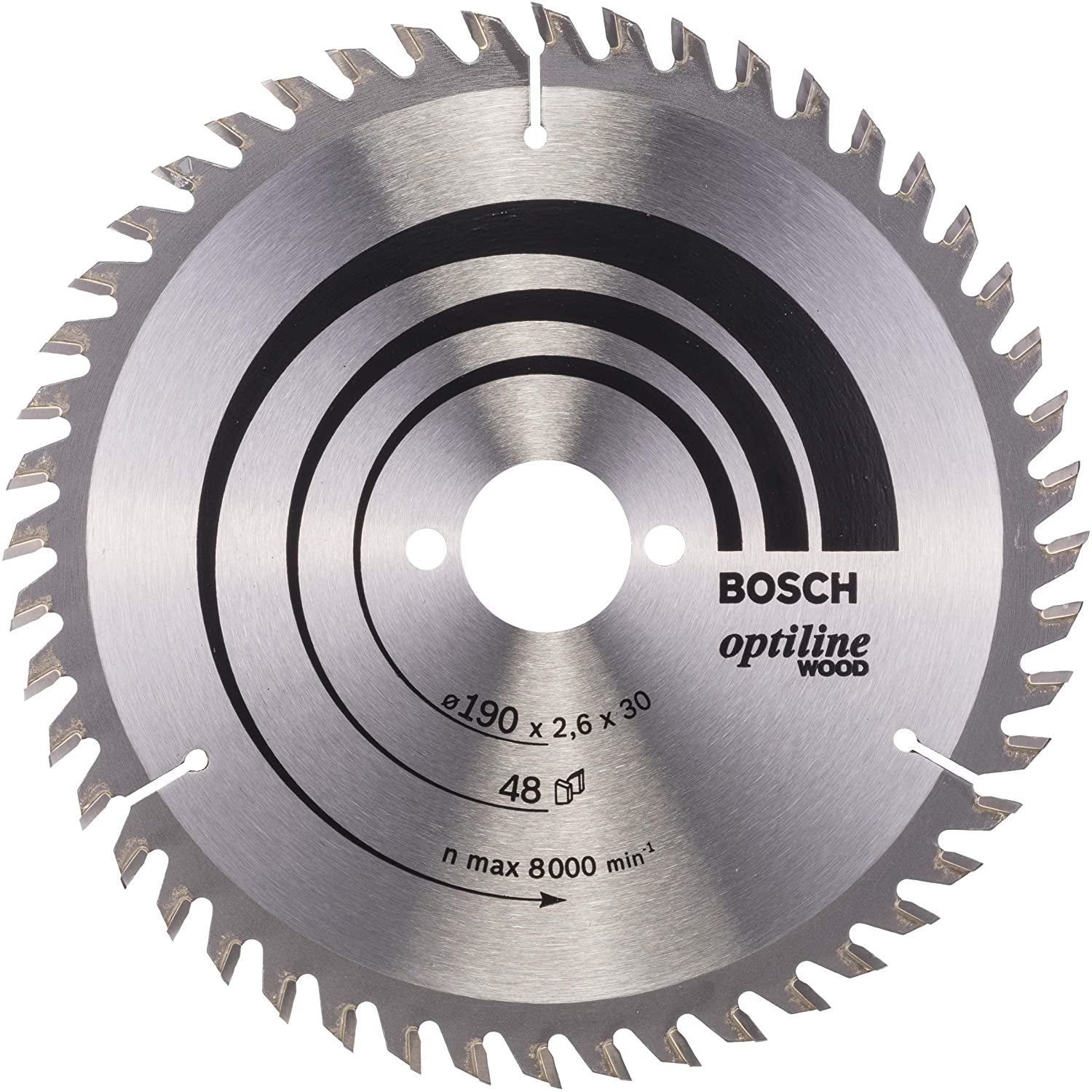 Bosch Circular Saw Blade Optiline Wood 190 X 30 48D