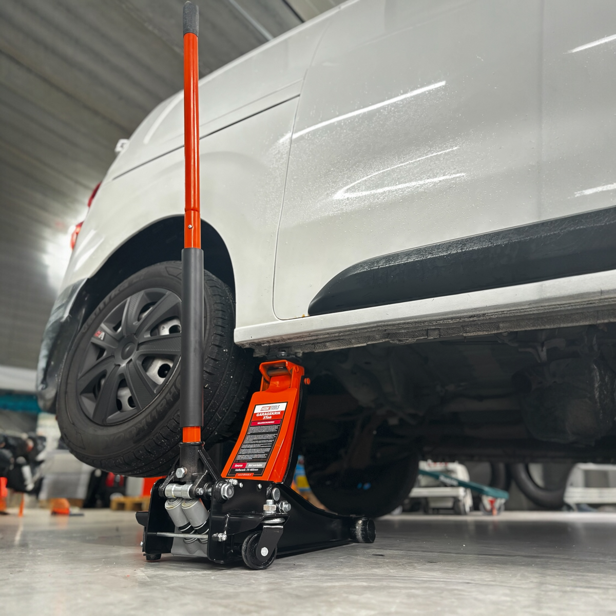 Garagekrik 3000KG | (GRATIS PAD 40mm Extra hoog) extra laag 83mm - 515mm | dubbele plunjers | snelle hefboo HDKTOOLS