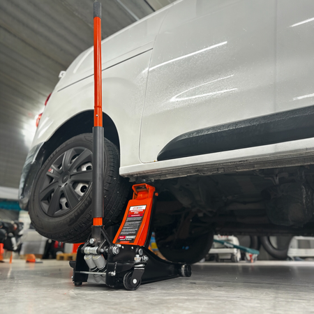 Garagekrik 3000KG | (GRATIS PAD 40mm Extra hoog) extra laag 83mm - 515mm | dubbele plunjers | snelle hefboo HDKTOOLS