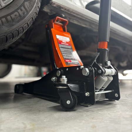 Garagekrik 3000KG | (GRATIS PAD 40mm Extra hoog) extra laag 83mm - 515mm | dubbele plunjers | snelle hefboo HDKTOOLS
