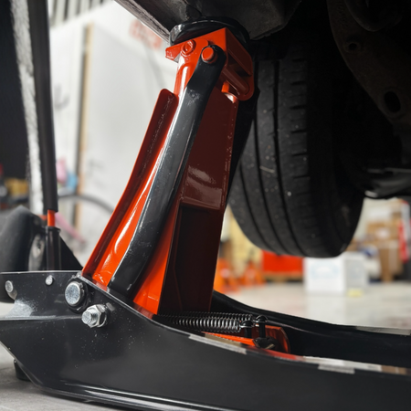 Garagekrik 3000KG | (GRATIS PAD 40mm Extra hoog) extra laag 83mm - 515mm | dubbele plunjers | snelle hefboo HDKTOOLS