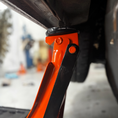 Garagekrik 3000KG | (GRATIS PAD 40mm Extra hoog) extra laag 83mm - 515mm | dubbele plunjers | snelle hefboo HDKTOOLS