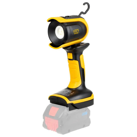 LED's Work 18V Accu werklamp incl Adapters voor elektrisch gereedschap - 5W 500lm 5000K - IP20 IK08 LED.nl