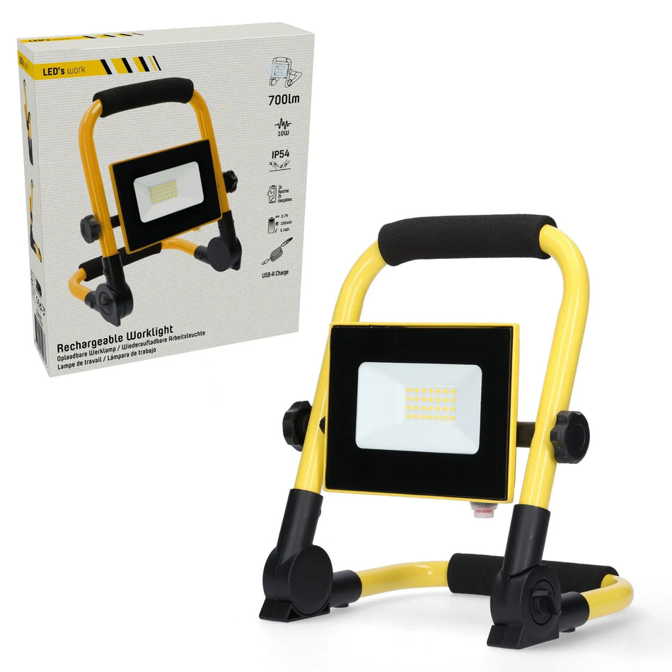 LED's Work Bouwlamp 700 - Inklapbaar & Draaibaar - Stof- en waterbestendig - 10W LED.nl
