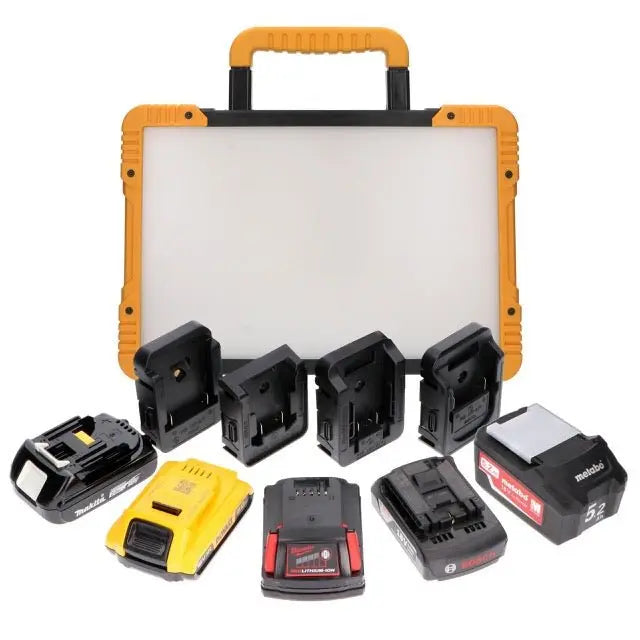 LED's Work Draadloze LED Bouwlamp 5200 - Werkt op accu's van Makita, Bosch, Dewalt, Milwaukee, Metabo – IP54 LED.nl