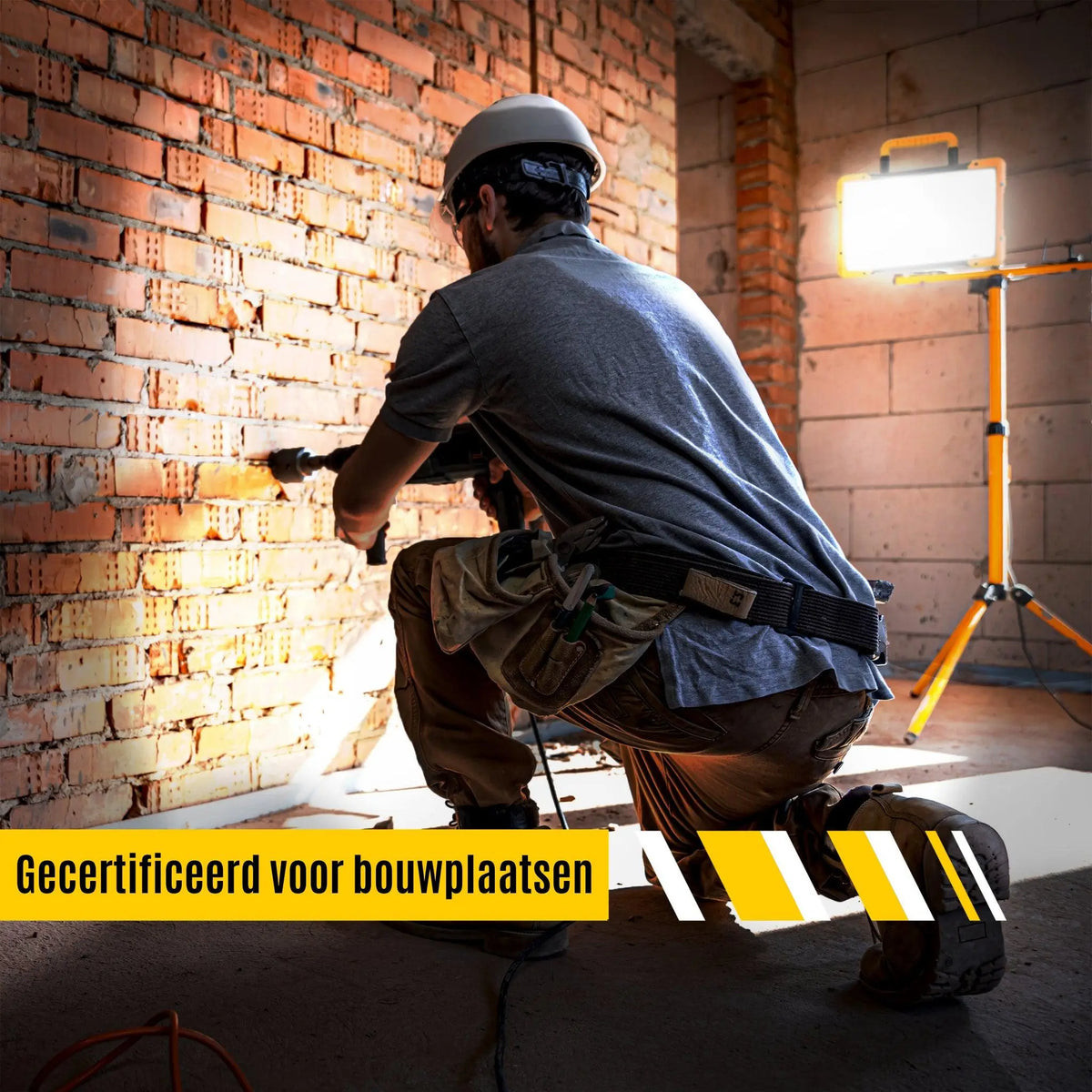 LED's Work Draadloze LED Bouwlamp 5200 - Werkt op accu's van Makita, Bosch, Dewalt, Milwaukee, Metabo – IP54 LED.nl