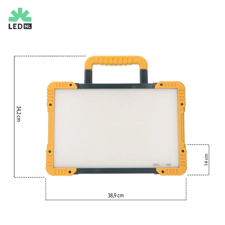 LED's Work Draadloze LED Bouwlamp 5200 - Werkt op accu's van Makita, Bosch, Dewalt, Milwaukee, Metabo – IP54 LED.nl