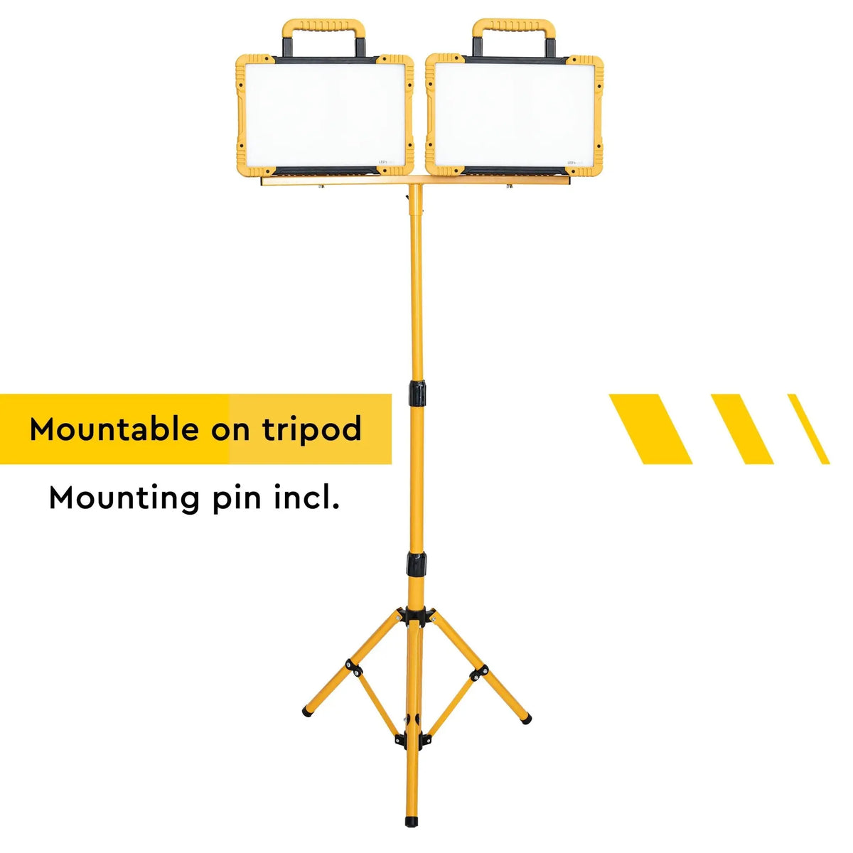 LED's Work Draadloze LED Bouwlamp 5200 - Werkt op accu's van Makita, Bosch, Dewalt, Milwaukee, Metabo – IP54 LED.nl