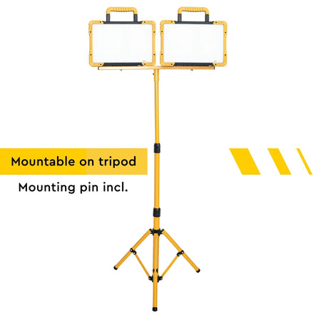 LED's Work Draadloze LED Bouwlamp 5200 - Werkt op accu's van Makita, Bosch, Dewalt, Milwaukee, Metabo – IP54 LED.nl