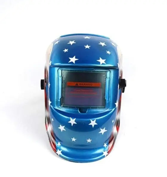 Zwarte automatische lashelm met verstelbare maat en zelfverduisterend DIN 9-13 scherm.