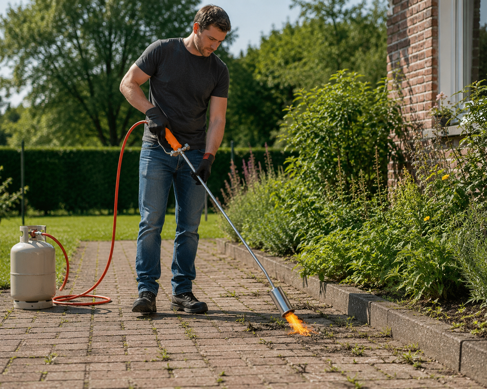 Gasbrander-Onkruidbrander-Dakbrander-Incl NL drukregelaar en slang