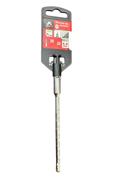 Een SDS-plus betonboor van 6,0 mm met een lengte van 160 mm.