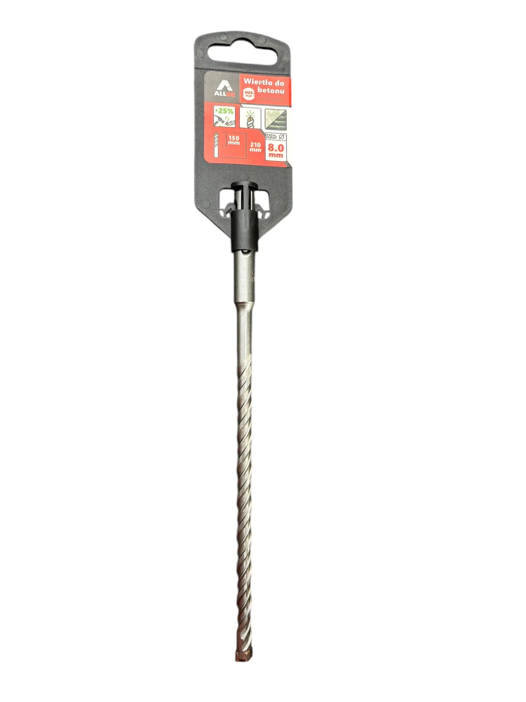 Een SDS-Plus hamerboor van 8 mm met een lengte van 210 mm.