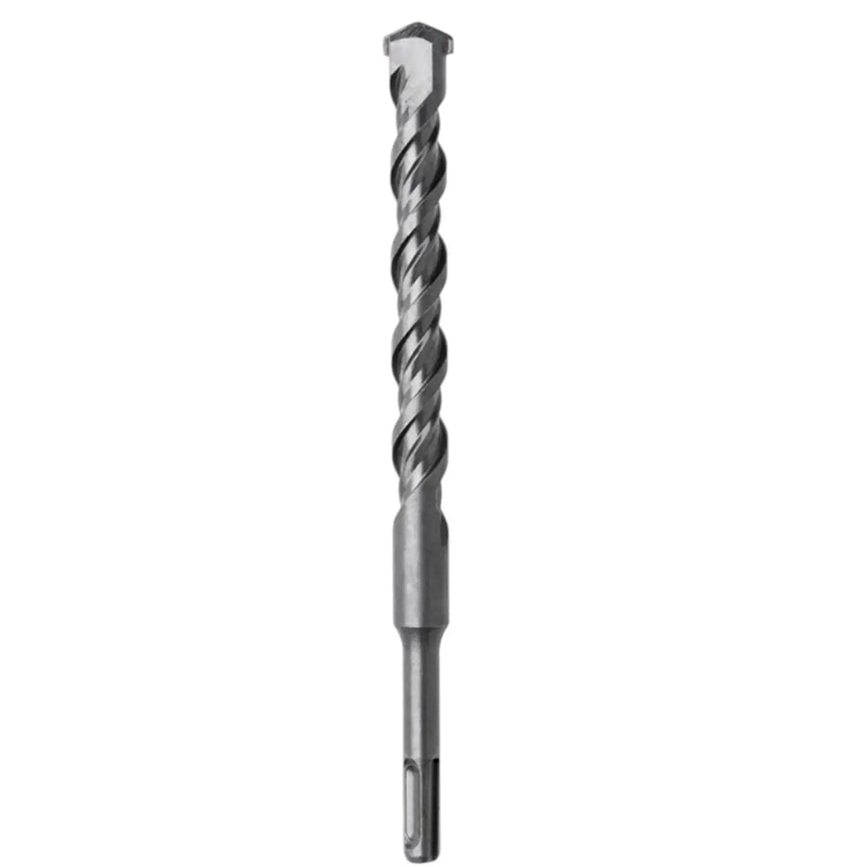 Een grijs SDS-plus betonboor van 14 mm x 260 mm met een tweesnijdende kop.