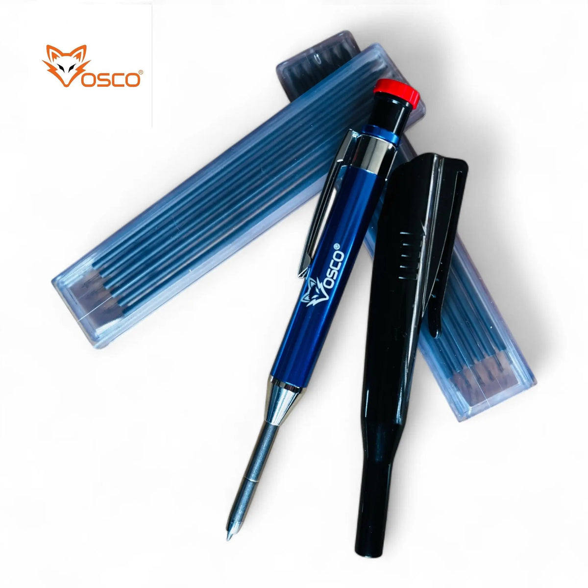 Vosco markeerpotlood navulbaar incl. 12x vullingen Vosco