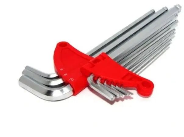 ALLBE Inbussleutel Set – Kogelkop – Extra Lang – 1.5 - 10mm – 9 Stuks - Top - Tools.nl