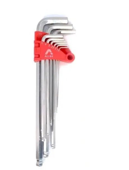 ALLBE Inbussleutel Set – Kogelkop – Extra Lang – 1.5 - 10mm – 9 Stuks - Top - Tools.nl