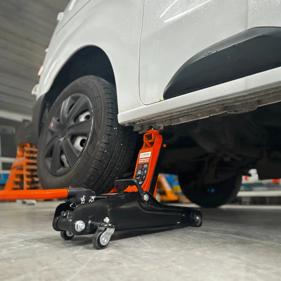 Autokrik 2,5 ton extra laag | 85 - 385mm hoog | draagbaar met handvat - Top - Tools.nl