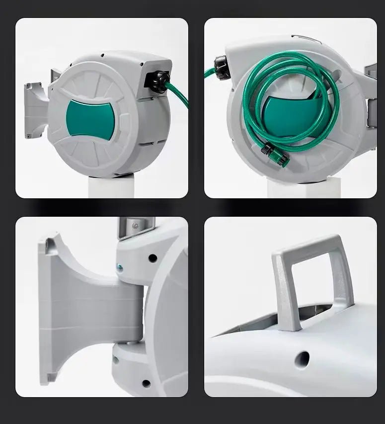 Automatische tuinslanghaspel 30m – draaibaar, muurbevestiging, hoge kwaliteit - Top - Tools.nl