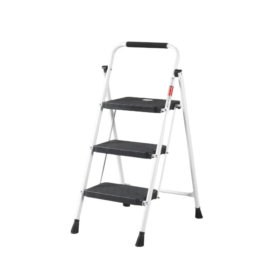 AVOID Huishoudtrap – Keukentrap Opstapkrukje – Inklapbare Trapladder – Wit – Veilig & Stabiel - Top - Tools.nl