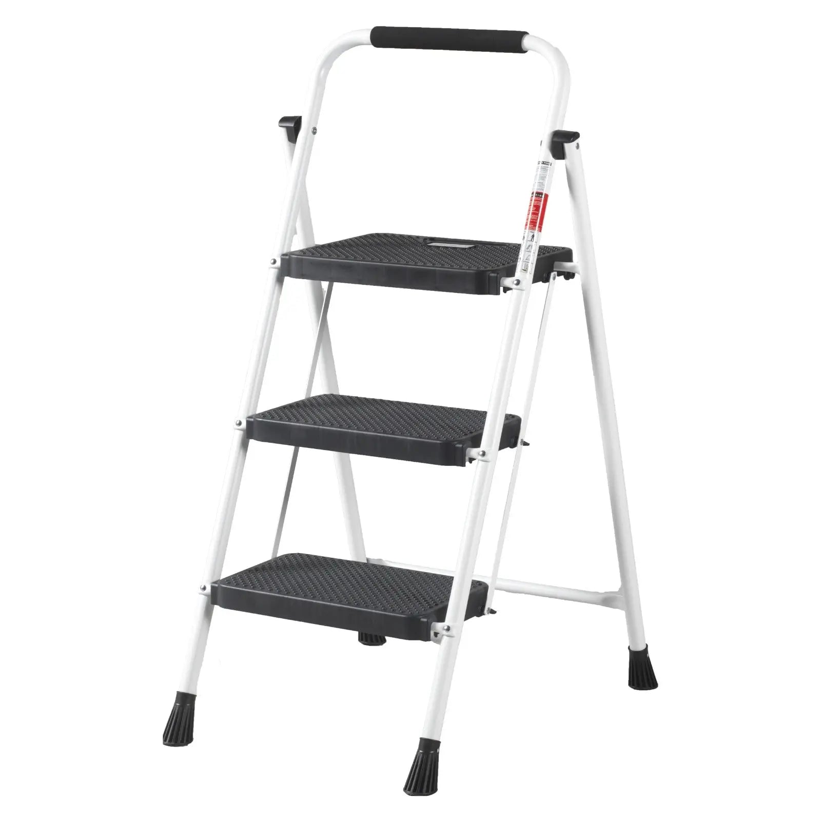 AVOID Huishoudtrap – Keukentrap Opstapkrukje – Inklapbare Trapladder – Wit – Veilig & Stabiel - Top - Tools.nl