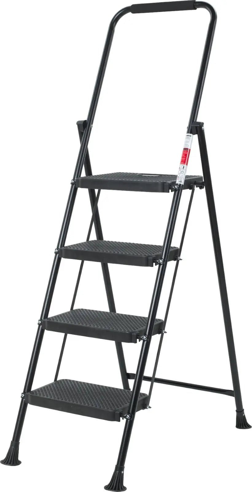 AVOID Huishoudtrap – Keukentrap Opstapkrukje – Inklapbare Trapladder – Zwart – Veilig & Stabiel - Top - Tools.nl