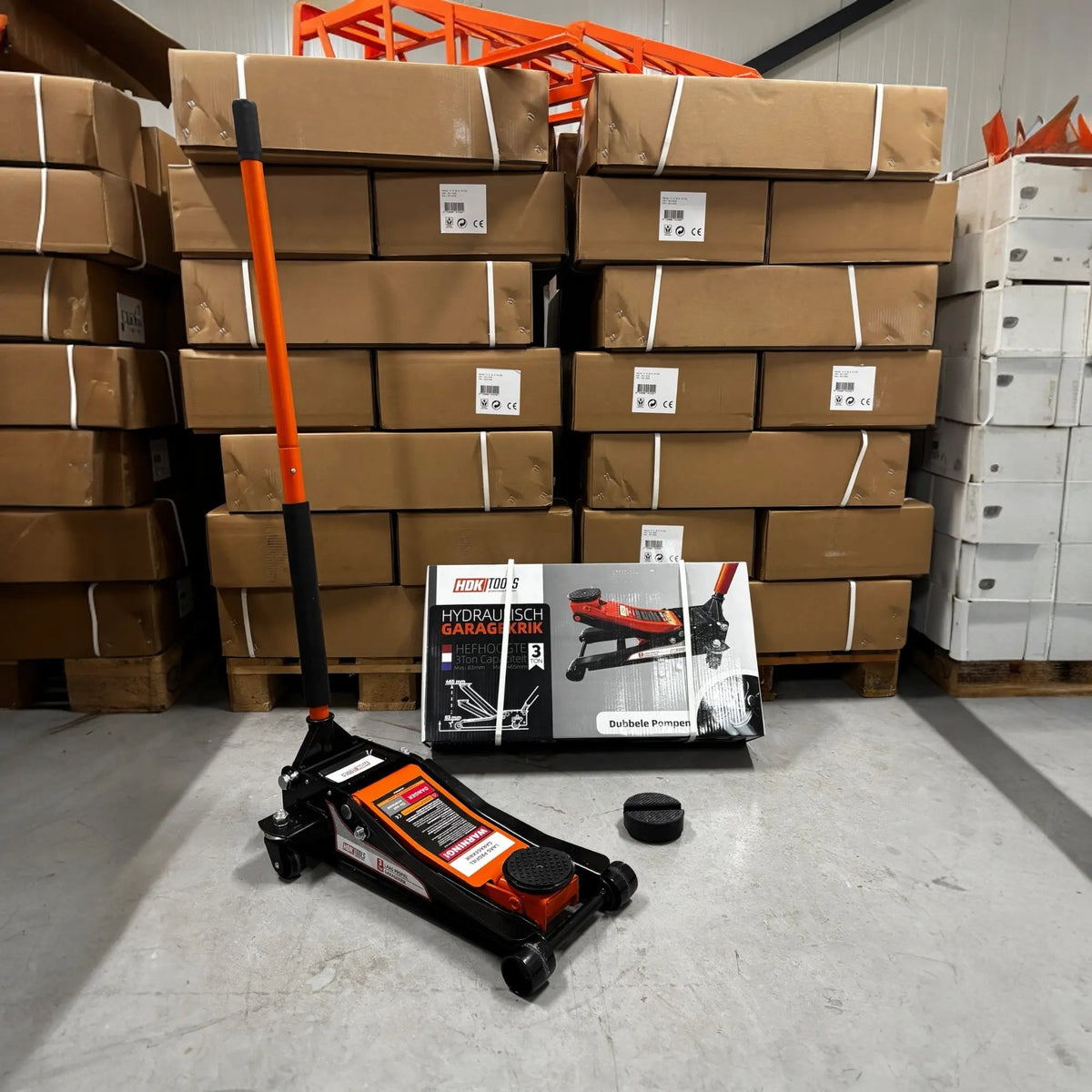 Garagekrik 3 ton extra laag | GRATIS PAD 40mm | 83mm - 505mm hoogte | dubbele plunjers | snelle hefboom - Top - Tools.nl