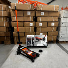 Garagekrik 3 ton extra laag | GRATIS PAD 40mm | 83mm - 505mm hoogte | dubbele plunjers | snelle hefboom - Top - Tools.nl