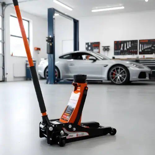 Garagekrik 3 ton extra laag | GRATIS PAD 40mm | 83mm - 505mm hoogte | dubbele plunjers | snelle hefboom - Top - Tools.nl