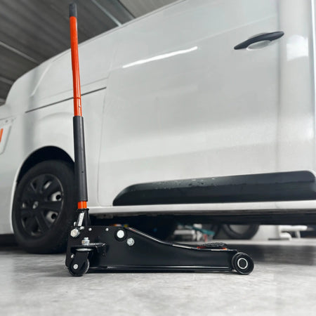 Garagekrik 3 ton extra laag | GRATIS PAD 40mm | 83mm - 505mm hoogte | dubbele plunjers | snelle hefboom - Top - Tools.nl