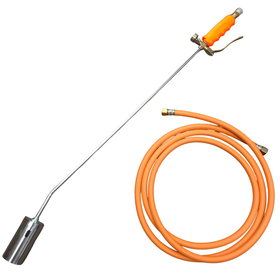 Gas onkruidbrander 90 cm met 3 Meter Gasslang – Professionele Propaanbrander met 3/8" Schroefkoppeling