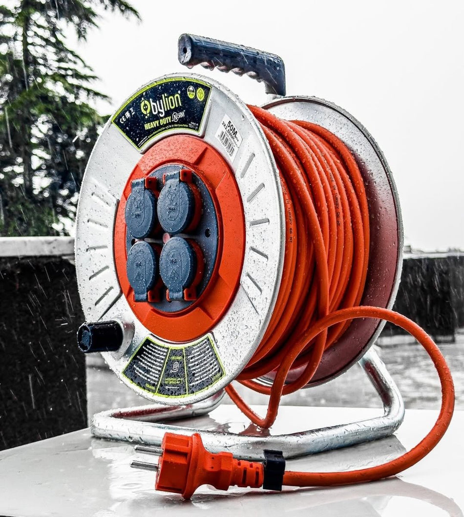 Kabelhaspel 25m Bylion IP44 3680 Wat Top-Tools.nl