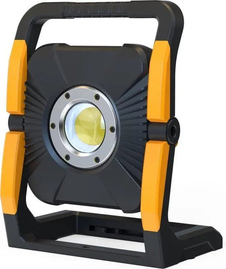 LED's Work 18V Acculamp Werklamp - Incl Adapters - LED Werklamp 5000lm – Klasse 3 • IP54 • IK08 • Dimbaar • Compatibel met Makita, Bosch, DeWalt & Metabo - Top - Tools.nl