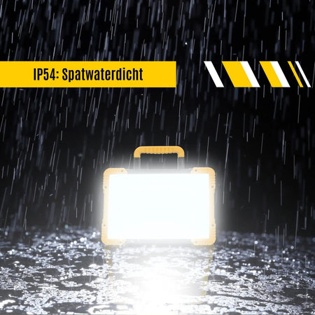 LED's Work Draadloze LED Bouwlamp 5200 - Werkt op accu's van Makita, Bosch, Dewalt, Milwaukee, Metabo – IP54 - Top - Tools.nl