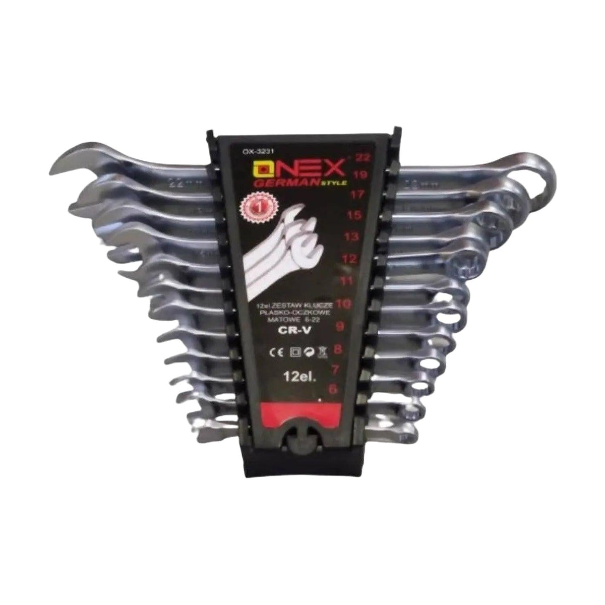 Onex 12 - Delige Ringsteeksleutel Set – Chroom - Vanadiumstaal 6 - 22mm - Top - Tools.nl