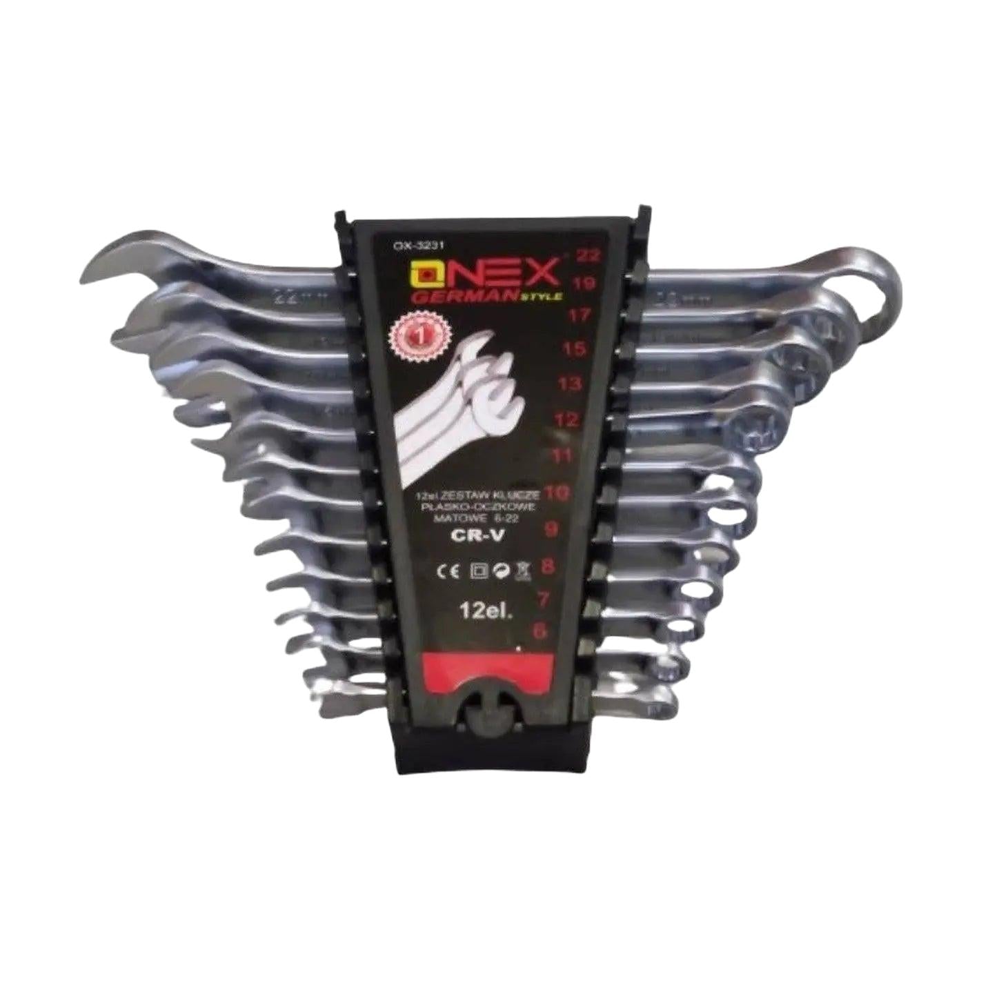 Onex 12 - Delige Ringsteeksleutel Set – Chroom - Vanadiumstaal 6 - 22mm - Top - Tools.nl