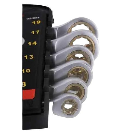 Onex 6 - Delige Steek - Ringratel Set – Chroom Vanadium Staal 8 - 19mm - Top - Tools.nl