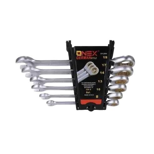 Onex 6 - Delige Steek - Ringratel Set – Chroom Vanadium Staal 8 - 19mm - Top - Tools.nl