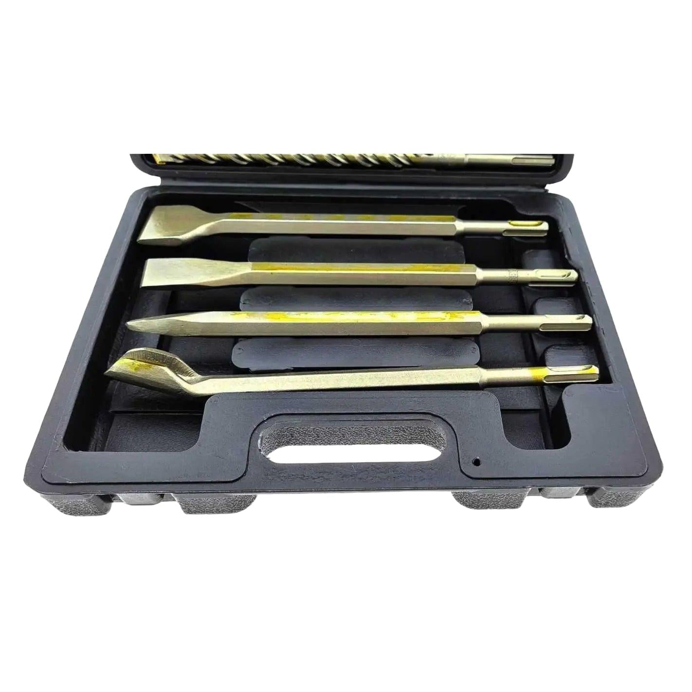 Onex SDS+ Boor & Beitel Set – 13 - Delig Chroom - Vanadiumstaal met Opbergdoos - Top - Tools.nl