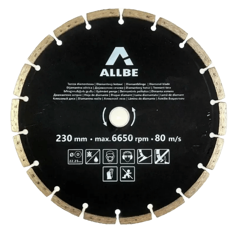 Top - Tools.nl Diamantschijf 230mm Gesegmenteerd – Beton & Straatstenen - Top - Tools.nl