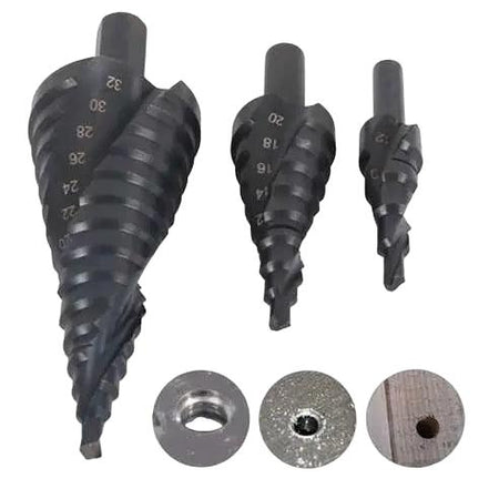 Top - Tools.nl HSS Kobalt Stappenboor Set 3 - Delig | 4 - 32mm Titanium Coating - Top - Tools.nl