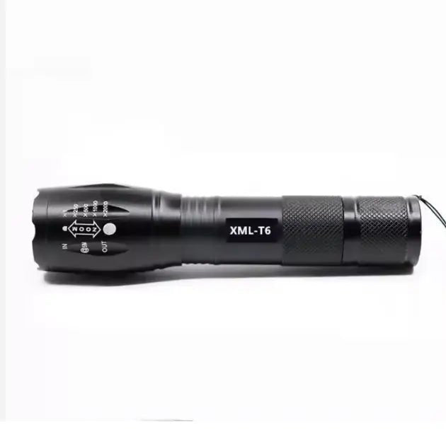 TOPCOM Waterdichte LED Zaklamp met Zoomfunctie – IP65 Aluminium - Top - Tools.nl