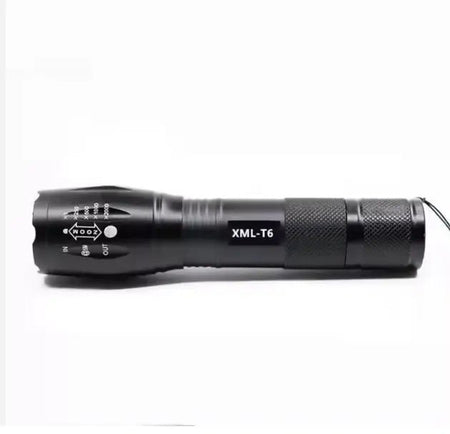 TOPCOM Waterdichte LED Zaklamp met Zoomfunctie – IP65 Aluminium - Top - Tools.nl