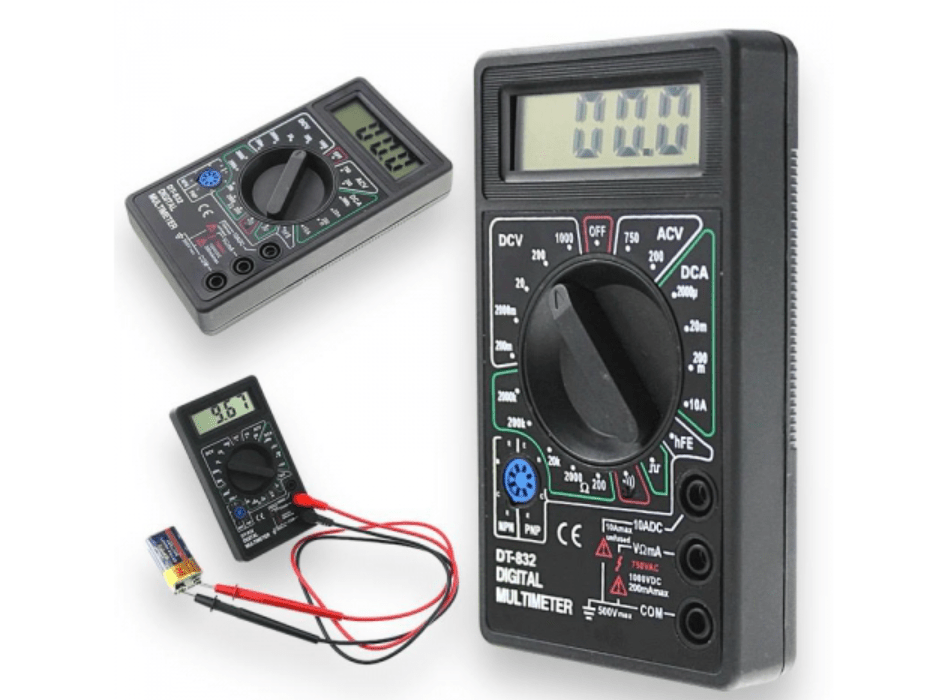 Universele digitale voltmeter / multimeter met wijzer en zoemer - Top - Tools.nl